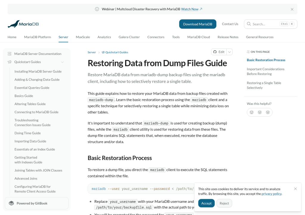 MariaDB/MySQL 逻辑备份到对象存储：mysqldump、压缩与保留策略-有序