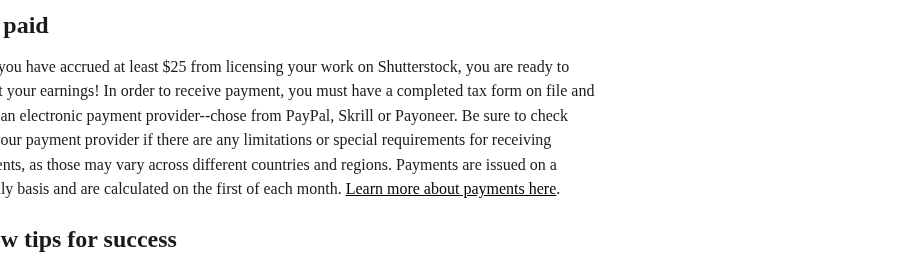 图库卖图副业入门:Shutterstock、Adobe Stock 分成、审核与收款(2026)-有序