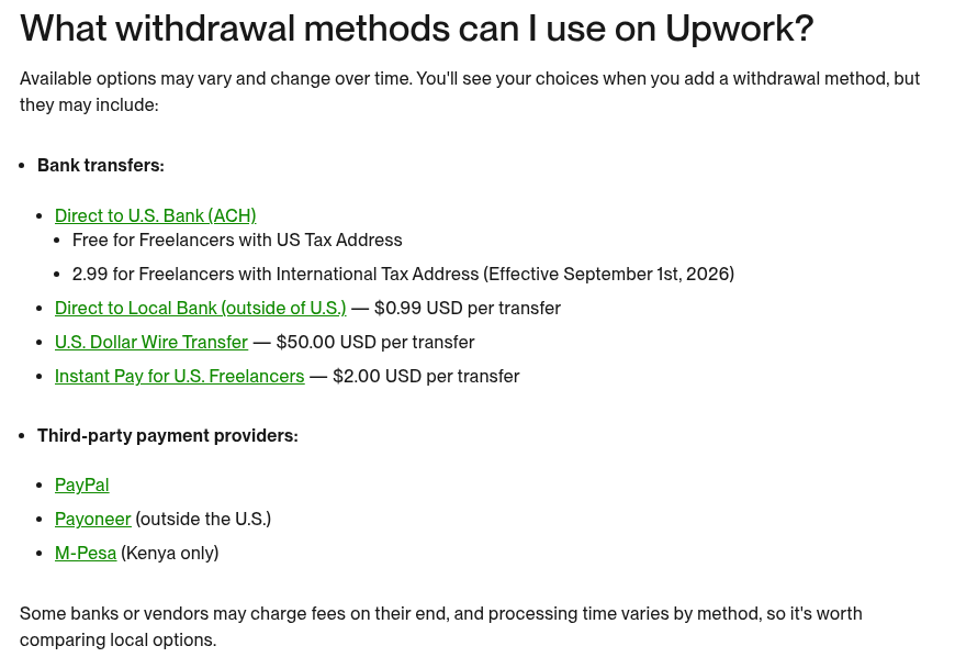 Upwork 和 Fiverr 怎么接第一单:平台抽成、到账周期、提现方式与封号红线(2026)-有序