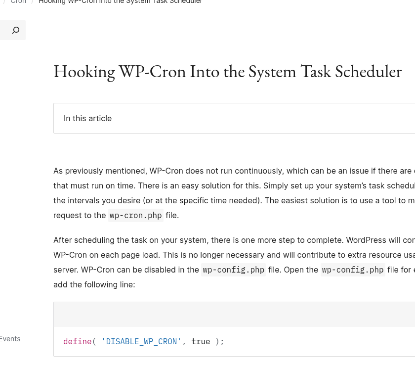 WordPress 定时任务与 WP-Cron：怎么禁用、接系统 cron，积压怎么排查（2026）-有序
